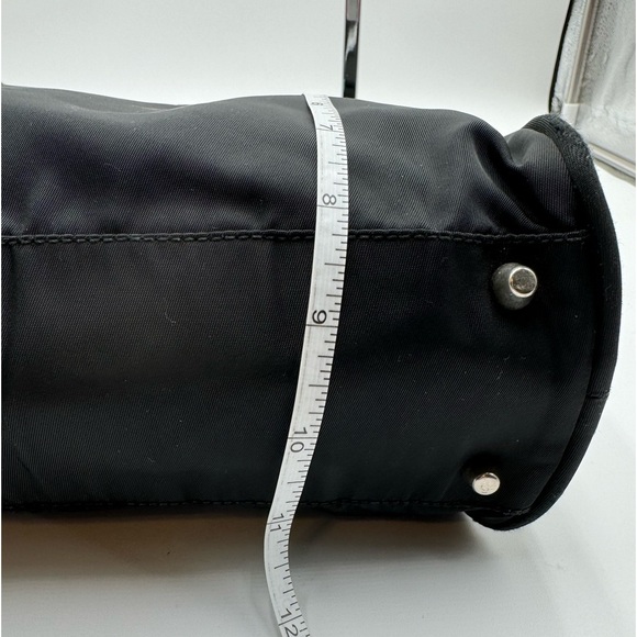 Prada - Authentic - Tessuto City Bag - Black Canvas with Lock & Key - Picture 8 of 16